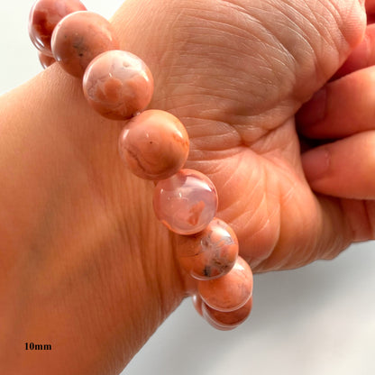 Cotton Candy Agate Crystal Beaded Bracelets