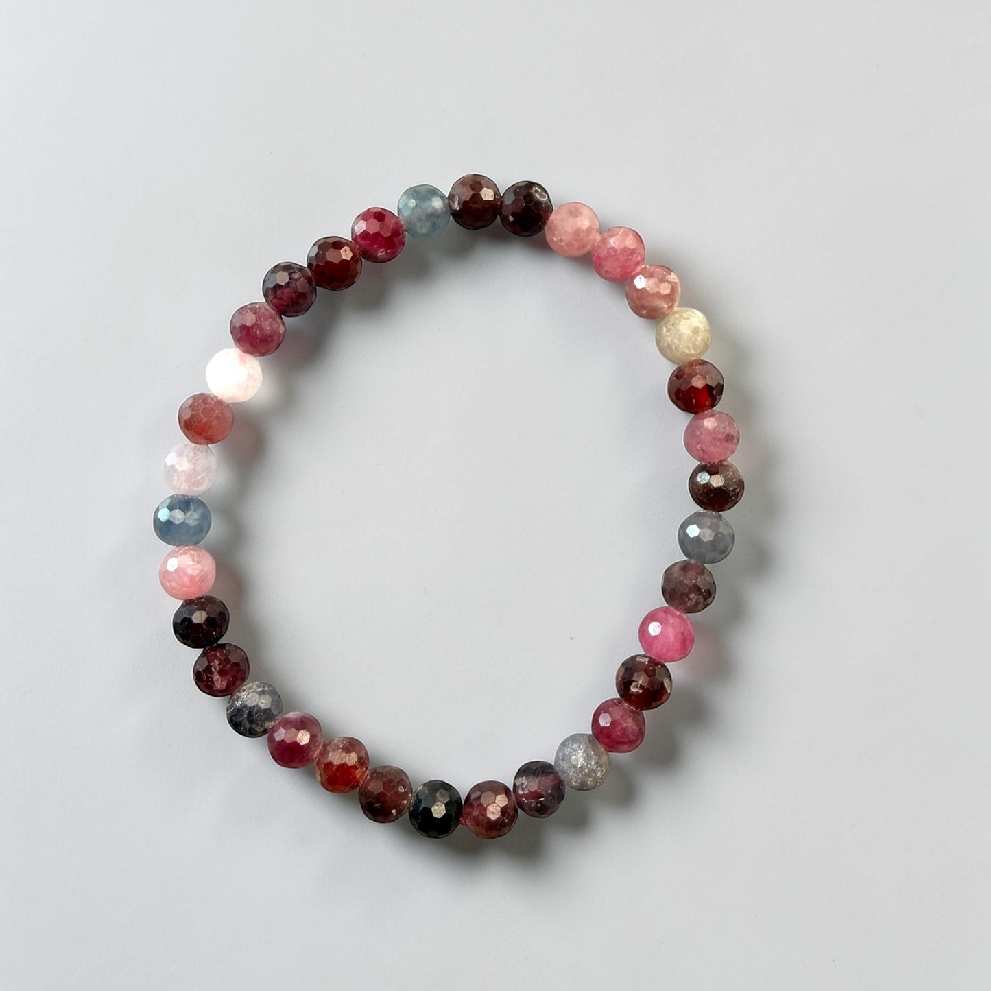Faceted Spinel Beaded Bracelet