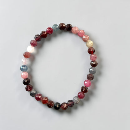 Faceted Spinel Beaded Bracelet