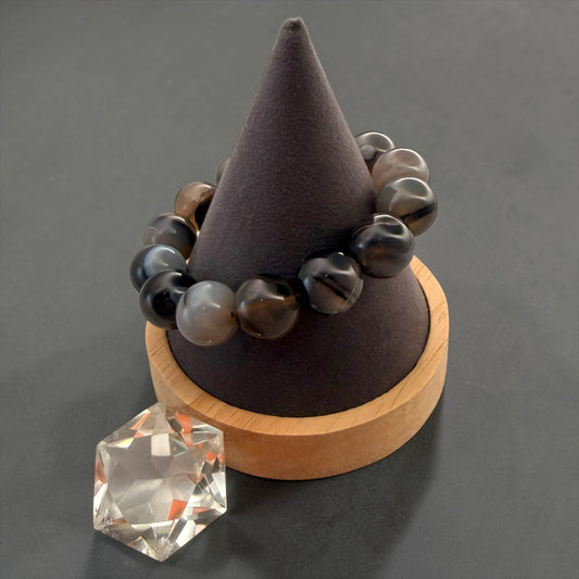 Volcano Agate Beaded Bracelet