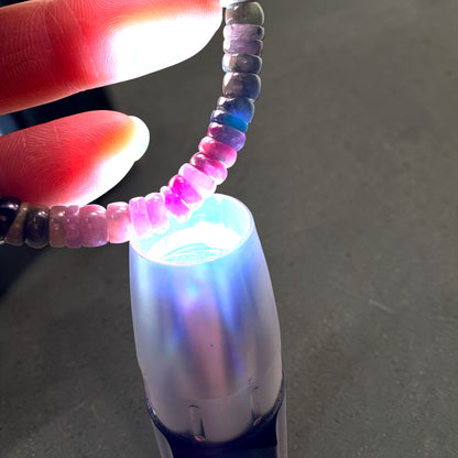 多彩碧璽圓珠水晶手鍊