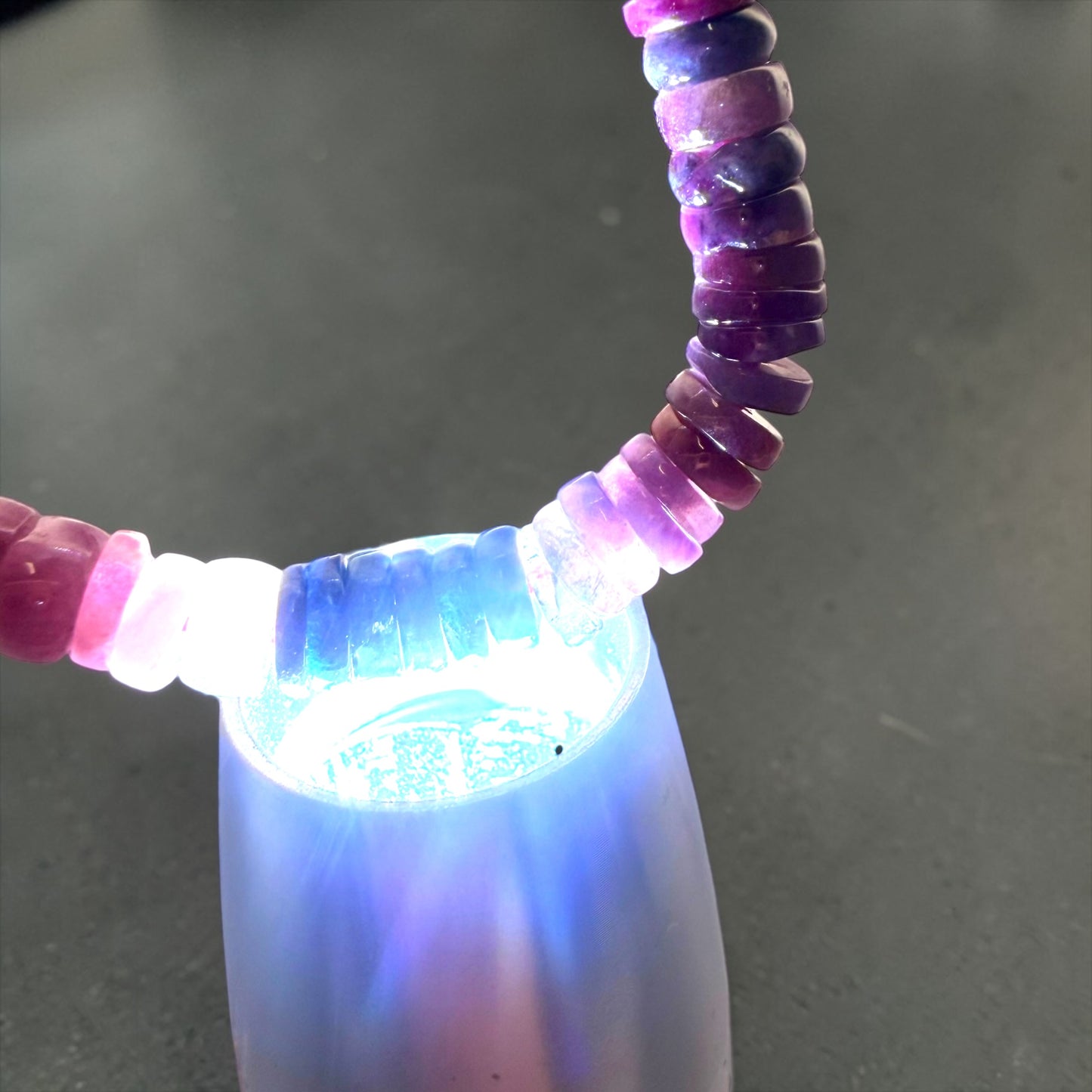 多彩碧璽圓珠水晶手鍊