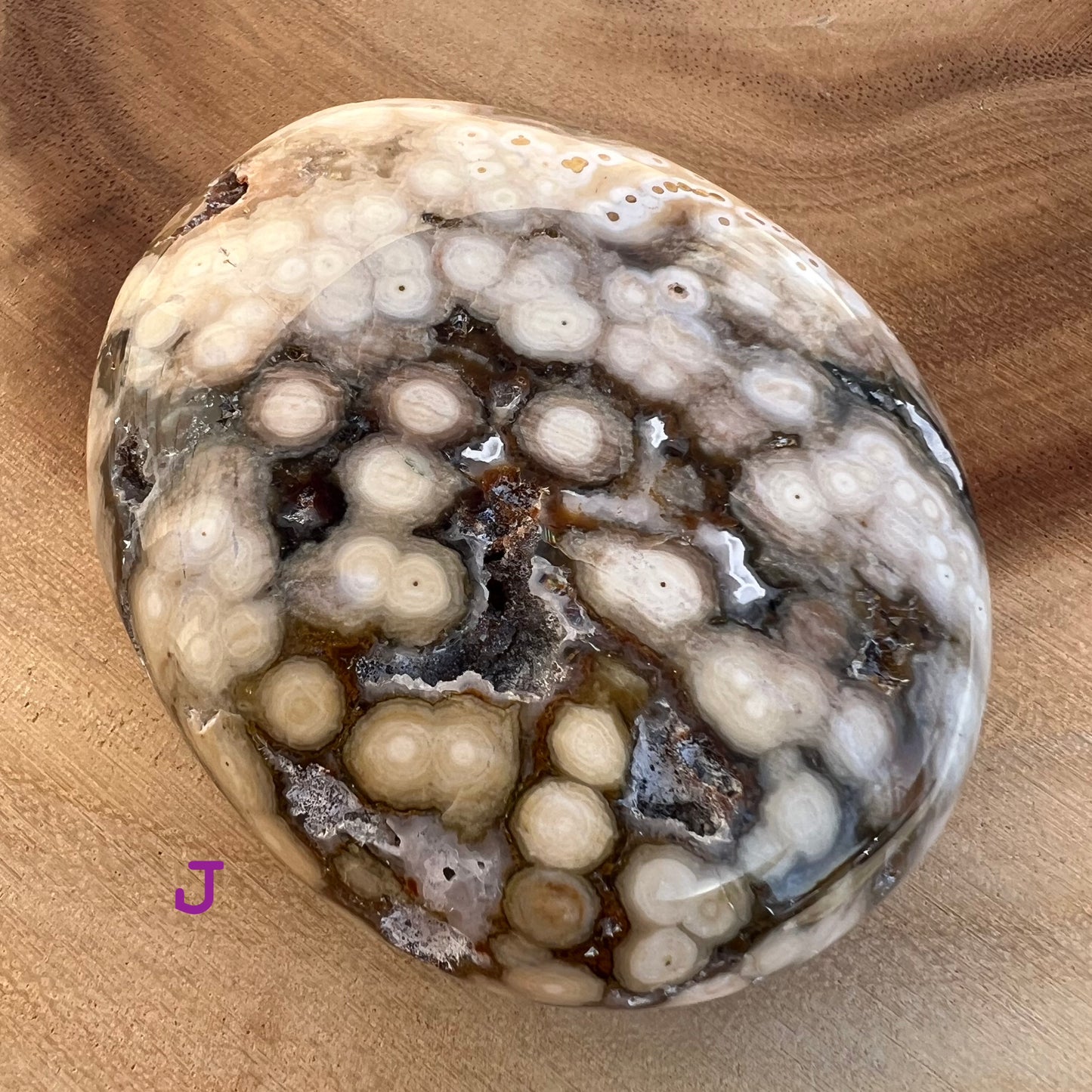 8th Vein Ocean Jasper Palm Stone (M) Batch #2