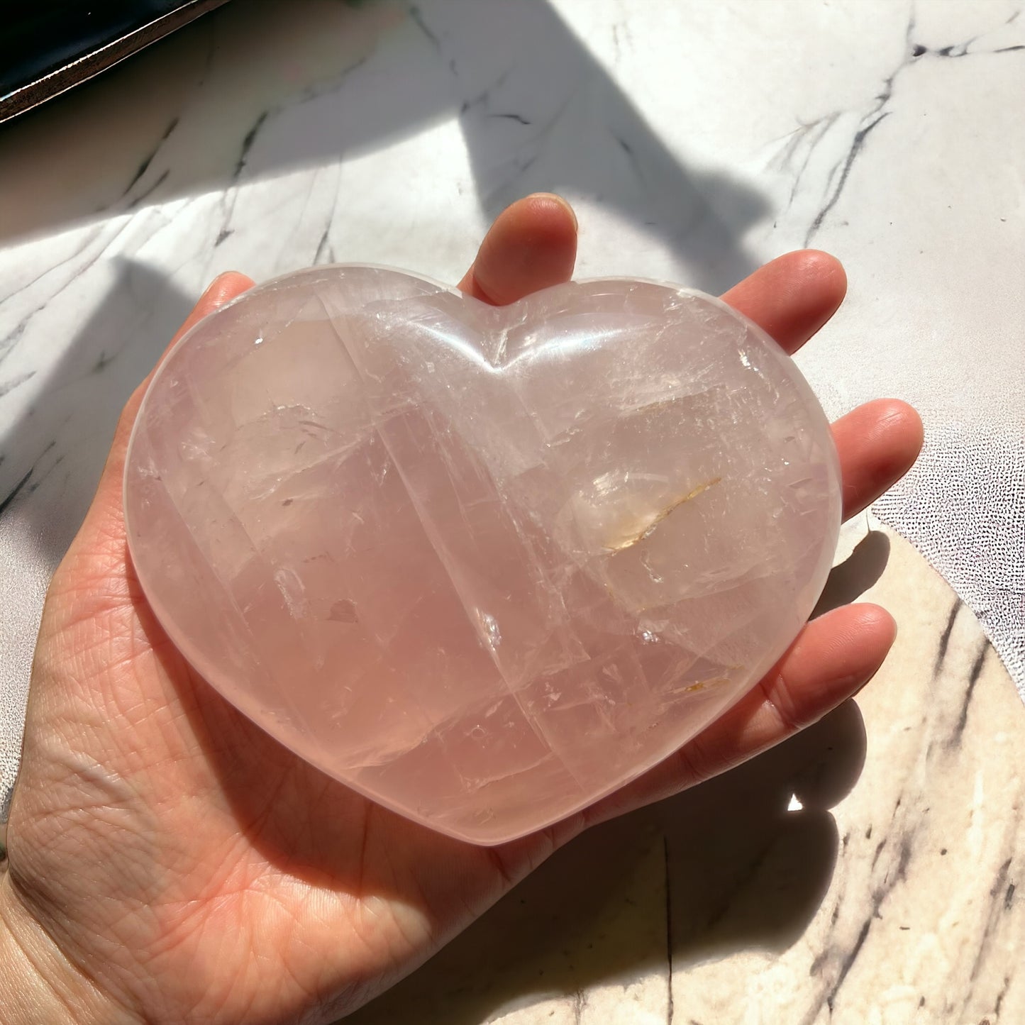 Rose Quartz Hearts (Large)