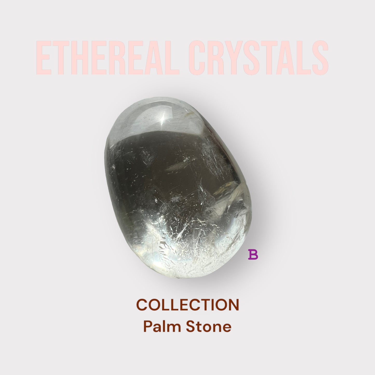 Clear/Light Smoky Quartz Palm Stone (M) Batch #1