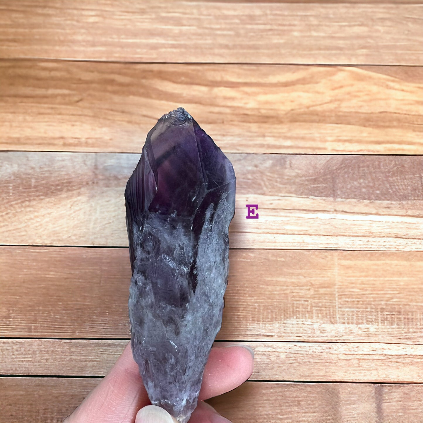 Bahia Amethyst Tooth with Tetrahedron Termination (S)