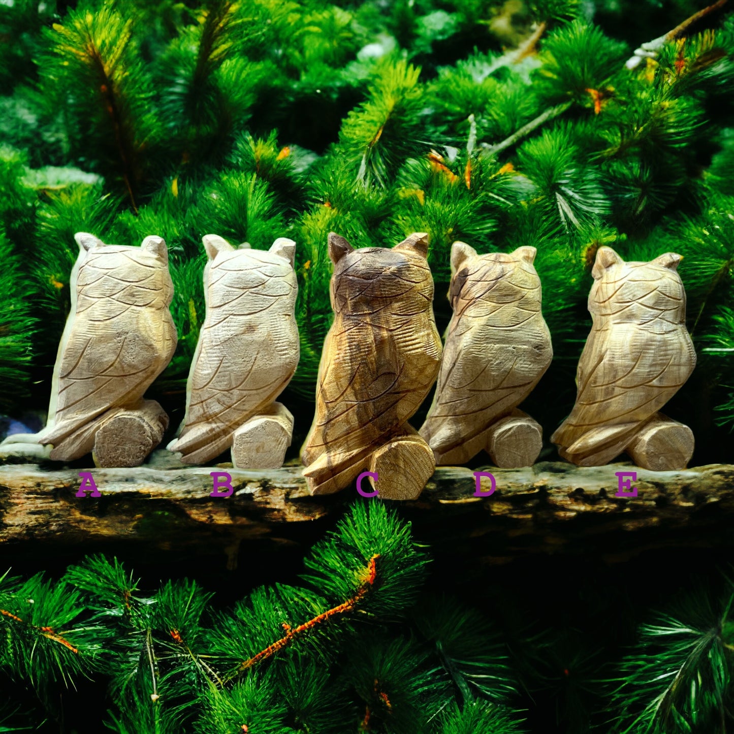 "Owl" Palo Santo Wood Carving