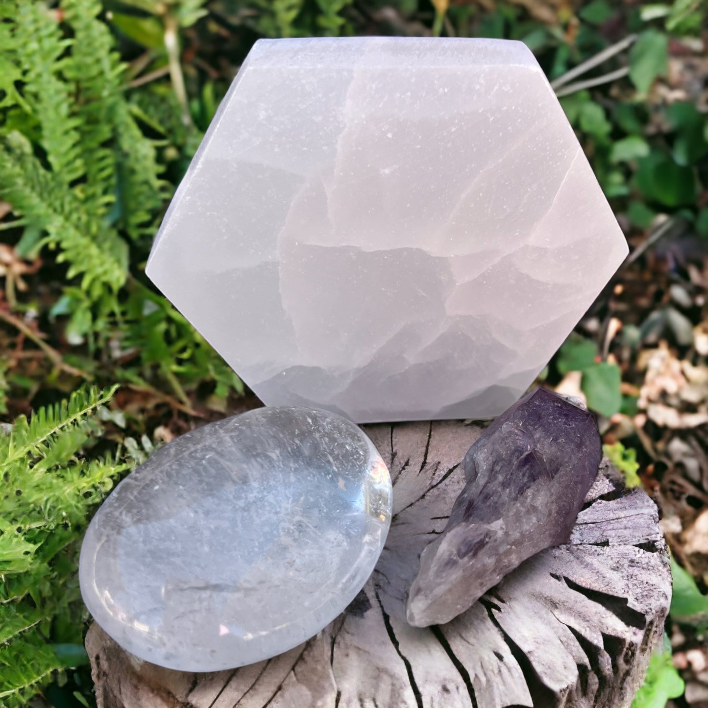Crystal Trio for Holistic Cleansing and Protection kit