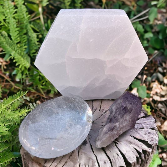 Crystal Trio for Holistic Cleansing and Protection kit