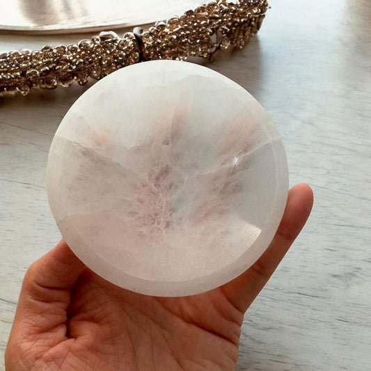 Selenite Bowl Round (S)