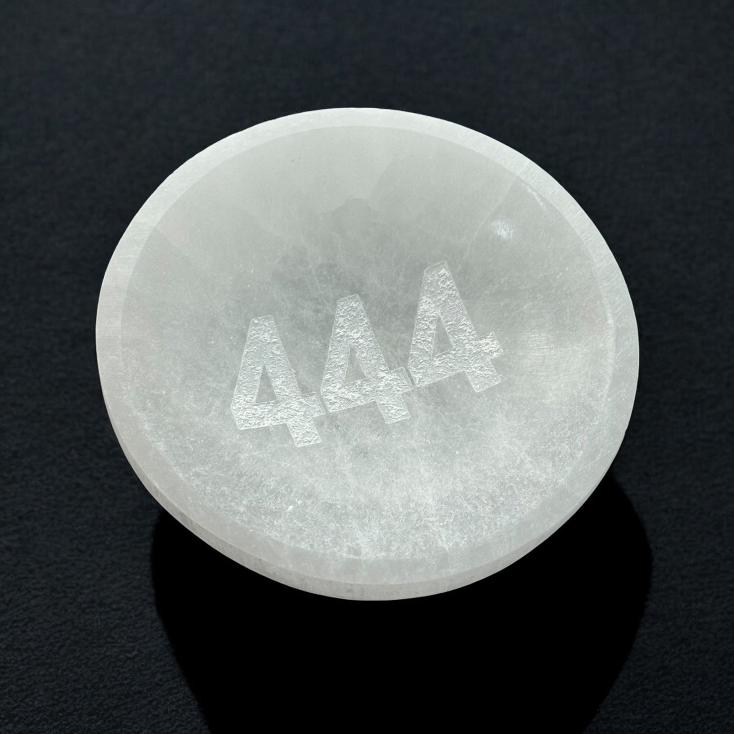 Angel Number "444" Selenite Bowl Round (S)