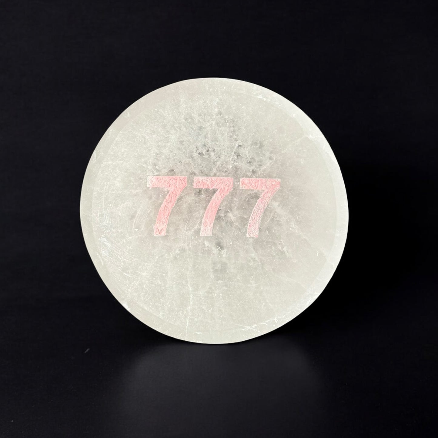 Angel Number "777" Selenite Bowl Round (M)