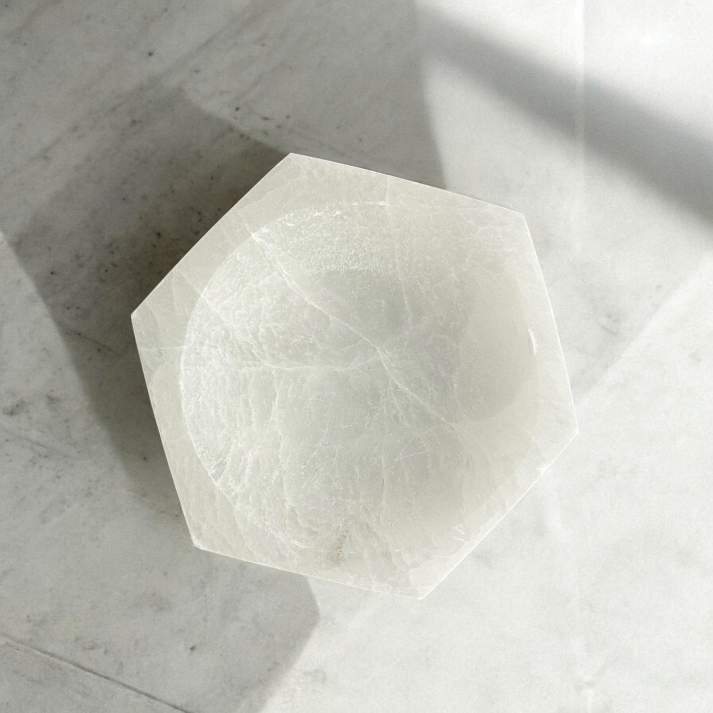 Hexagon Selenite Bowl (S)