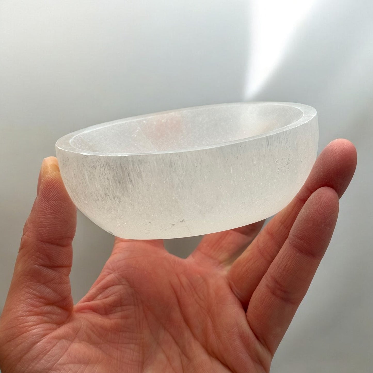 Oval Selenite Bowl (S)