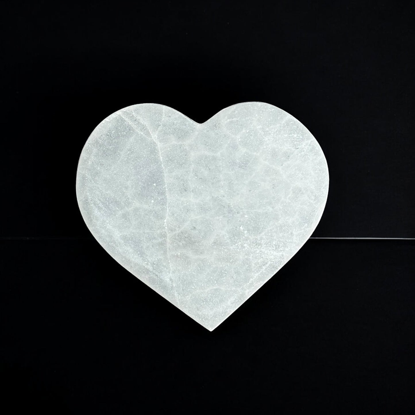 Heart Selenite Plate (M)