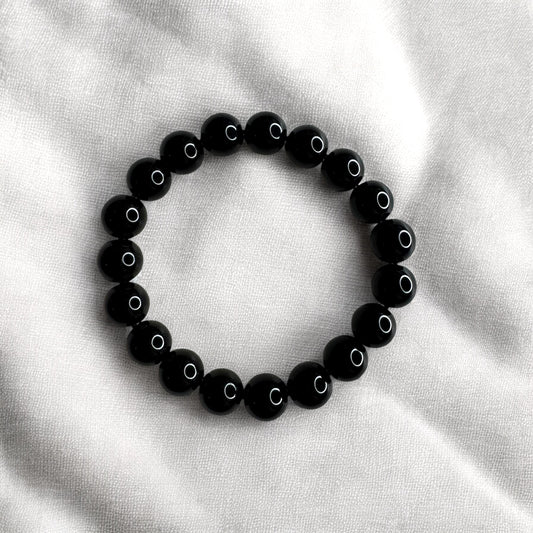 Obsidian Crystal Beaded Bracelets (12mm)