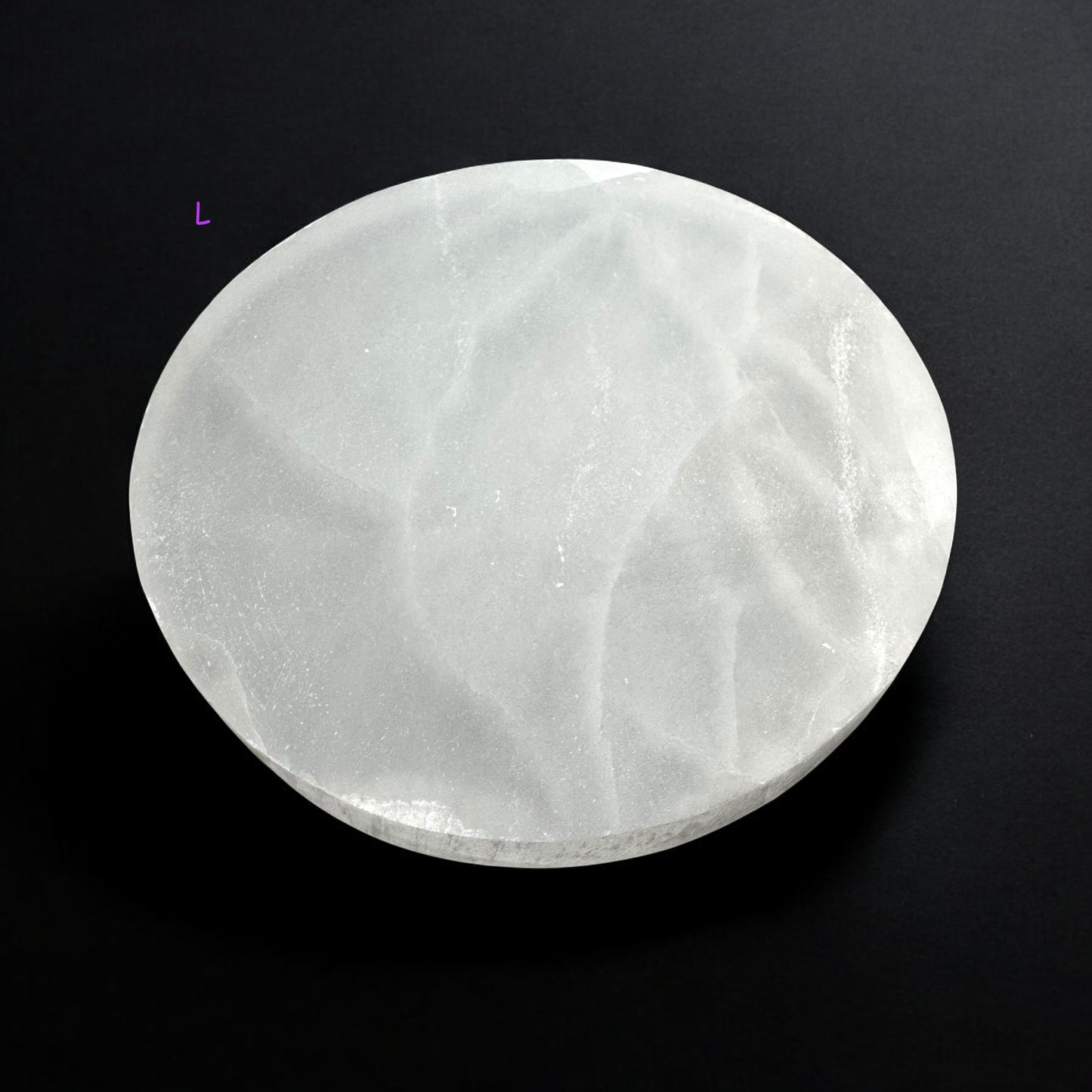 Selenite Crystal Plate Round