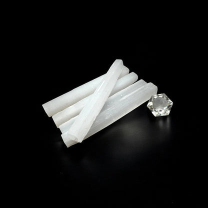 Selenite Crystal Rough Sticks Pack