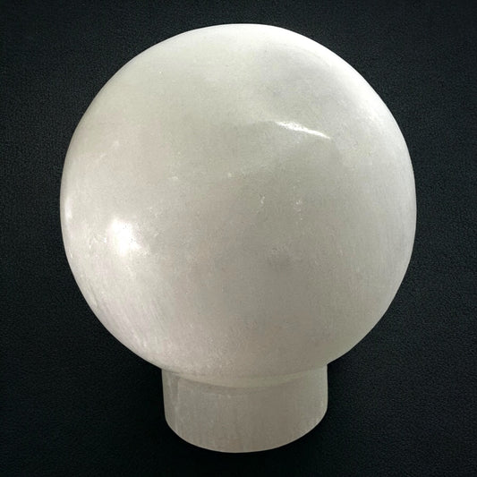 Sphere Selenite Crystal Light