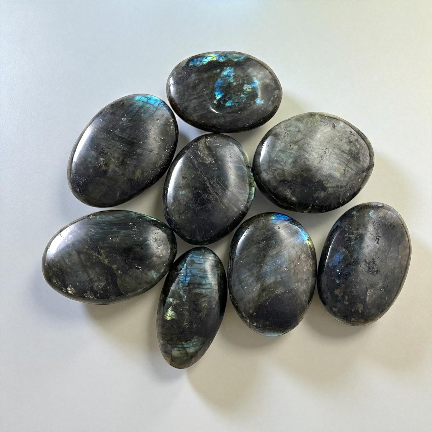Labradorite Crystal Palm Stones