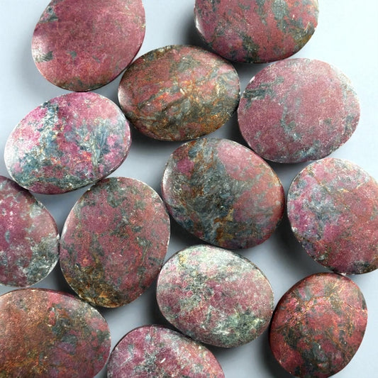 紅寶石藍晶石水晶握石