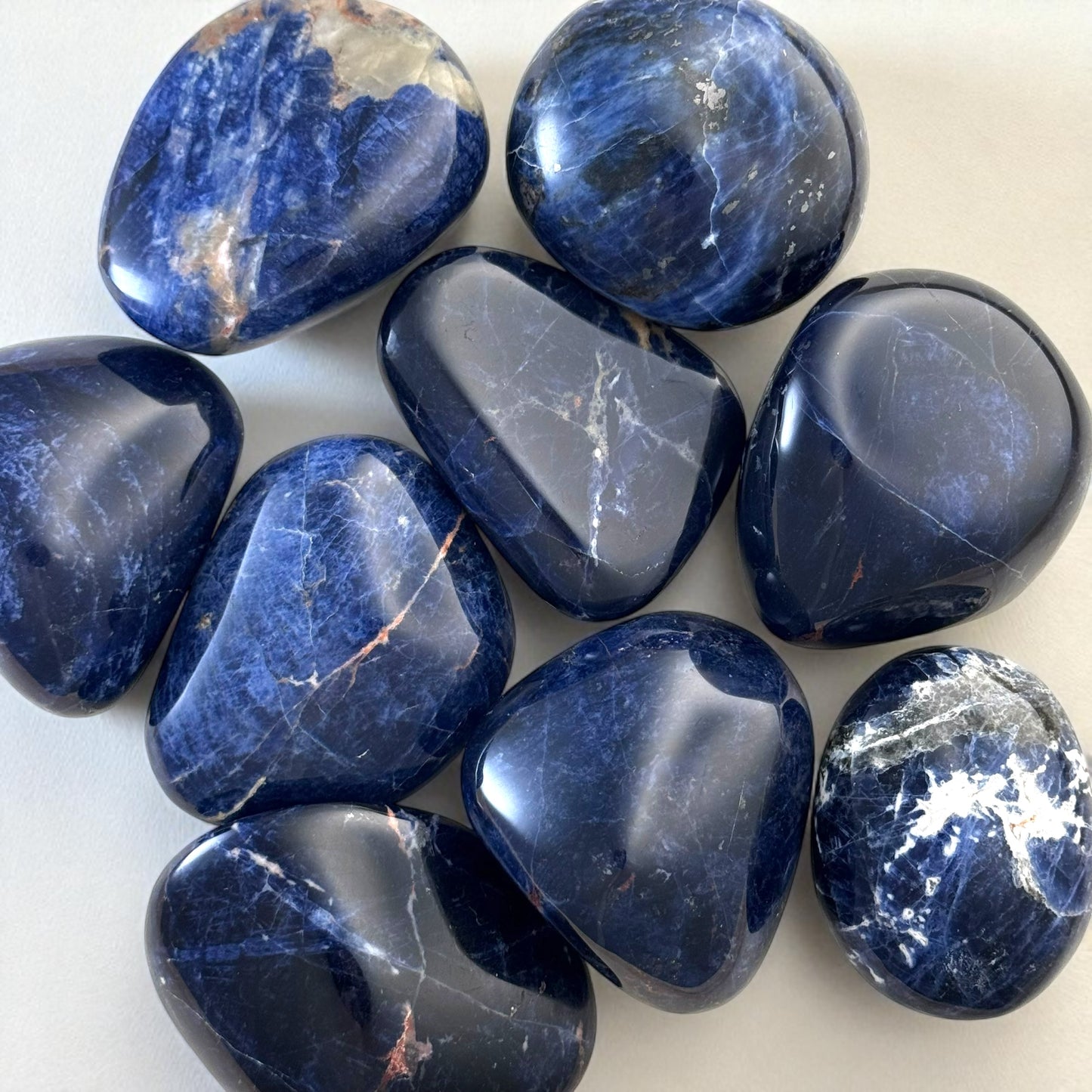 Premium Sodalite Crystal Odd Form Palm Stones