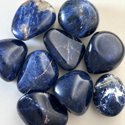 Premium Sodalite Crystal Odd Form Palm Stones