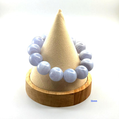 Blue Lace Agate Crystal Beaded Bracelets