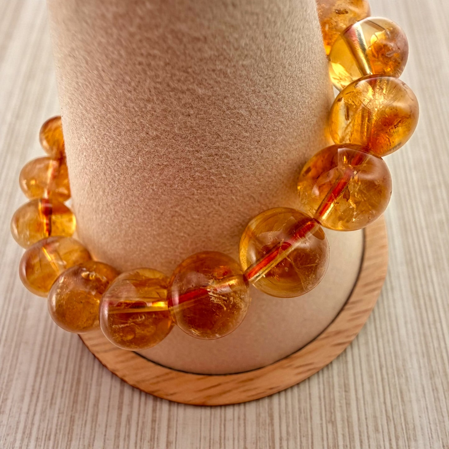Citrine Crystal Beaded Bracelets