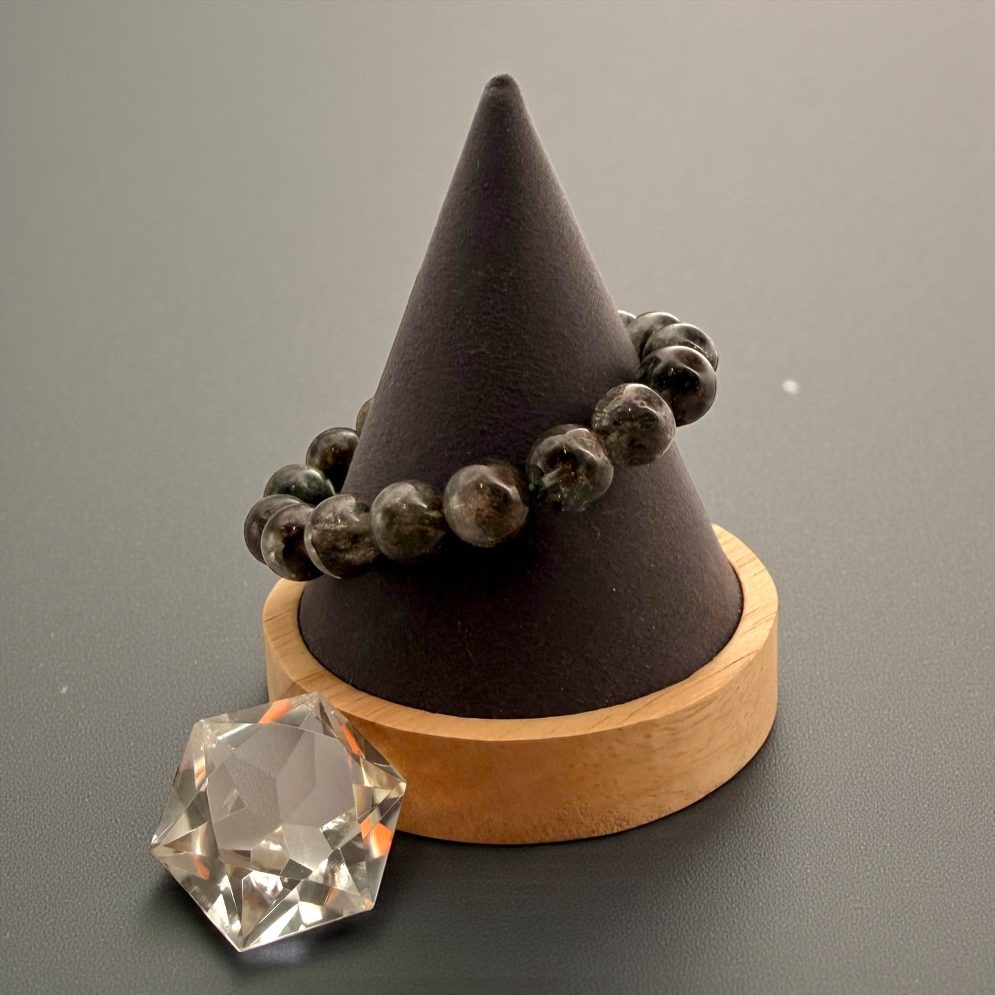 Garden Quartz (Lodolite) Crystal Beaded Bracelets