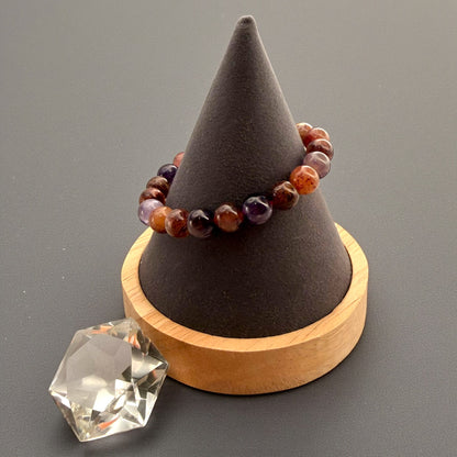 Strawberry Amethyst Crystal Beaded Bracelets