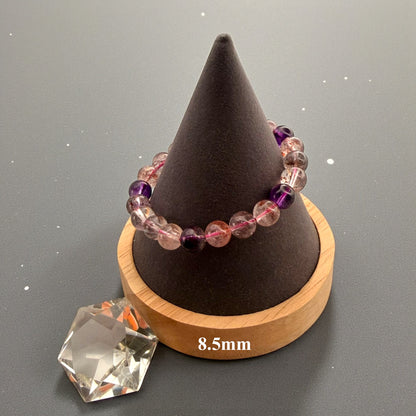 Super Seven, Amethyst Crystal Beaded Bracelet