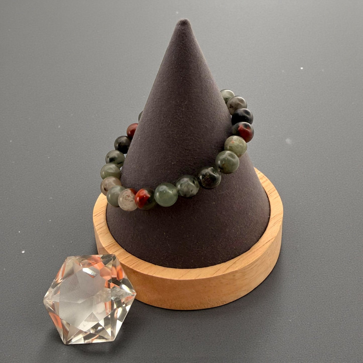 血石水晶串珠手鍊（8毫米）