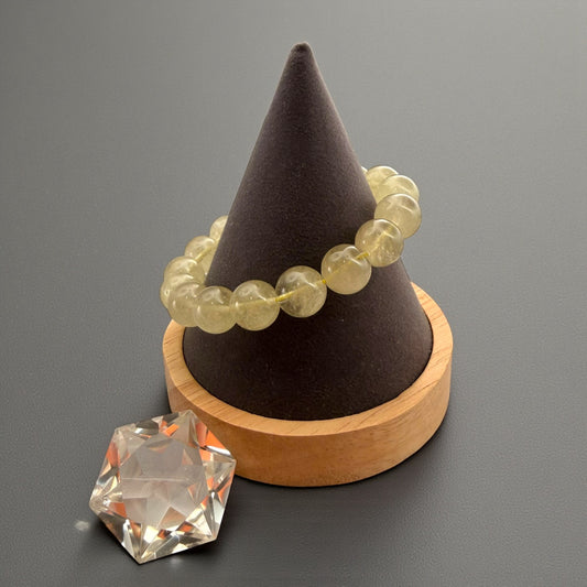 Libyan Desert Glass Crystal Beaded Bracelets
