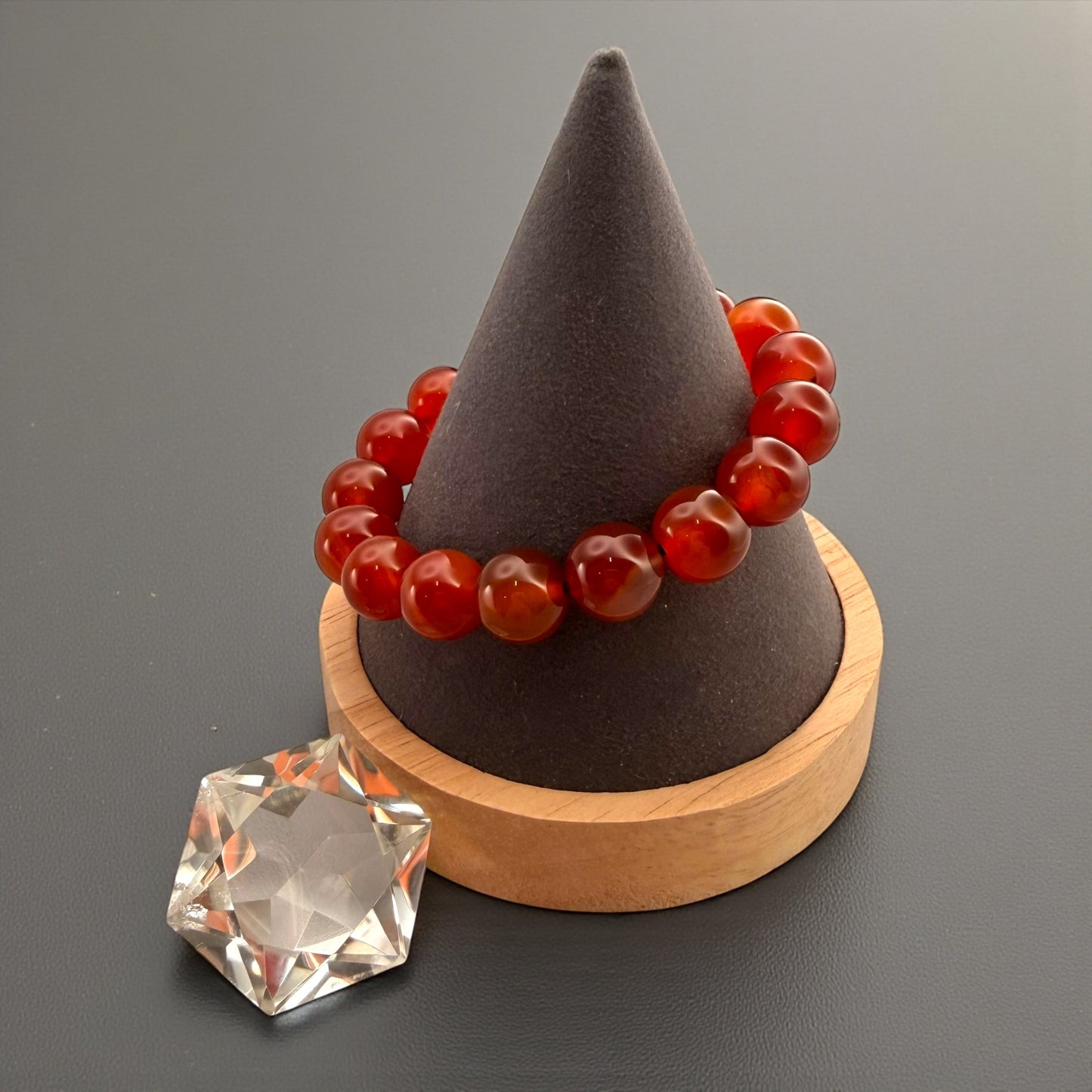 Carnelian Crystal Beaded Bracelets