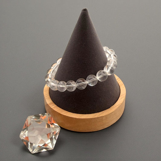 Girasol Clear Quartz Crystal Beaded Bracelets