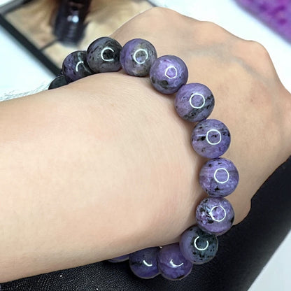 Charoite Crystal Beaded Bracelet