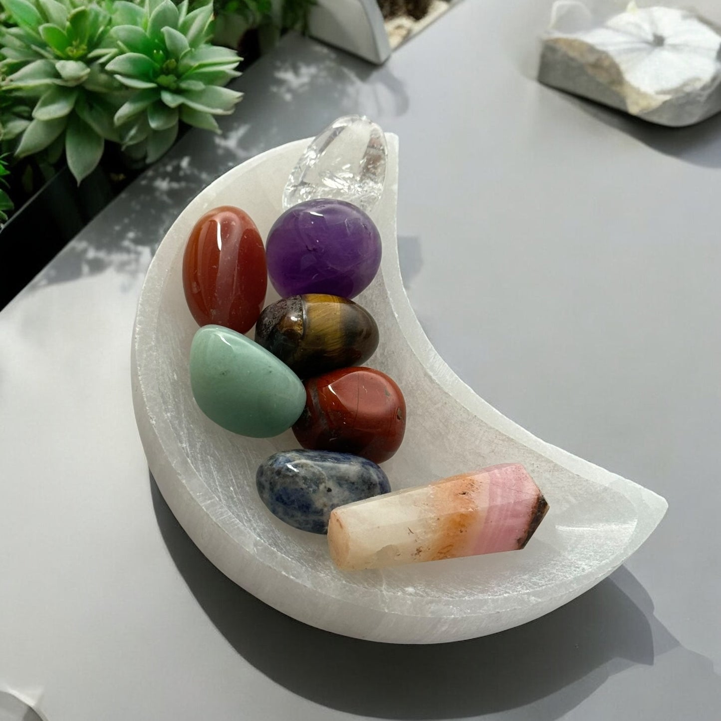 Moon Selenite Bowl (M)