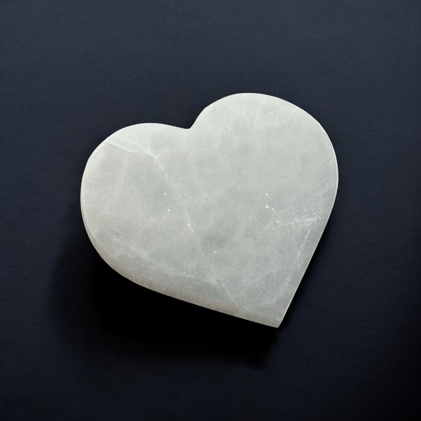 Heart Selenite Plate (M)