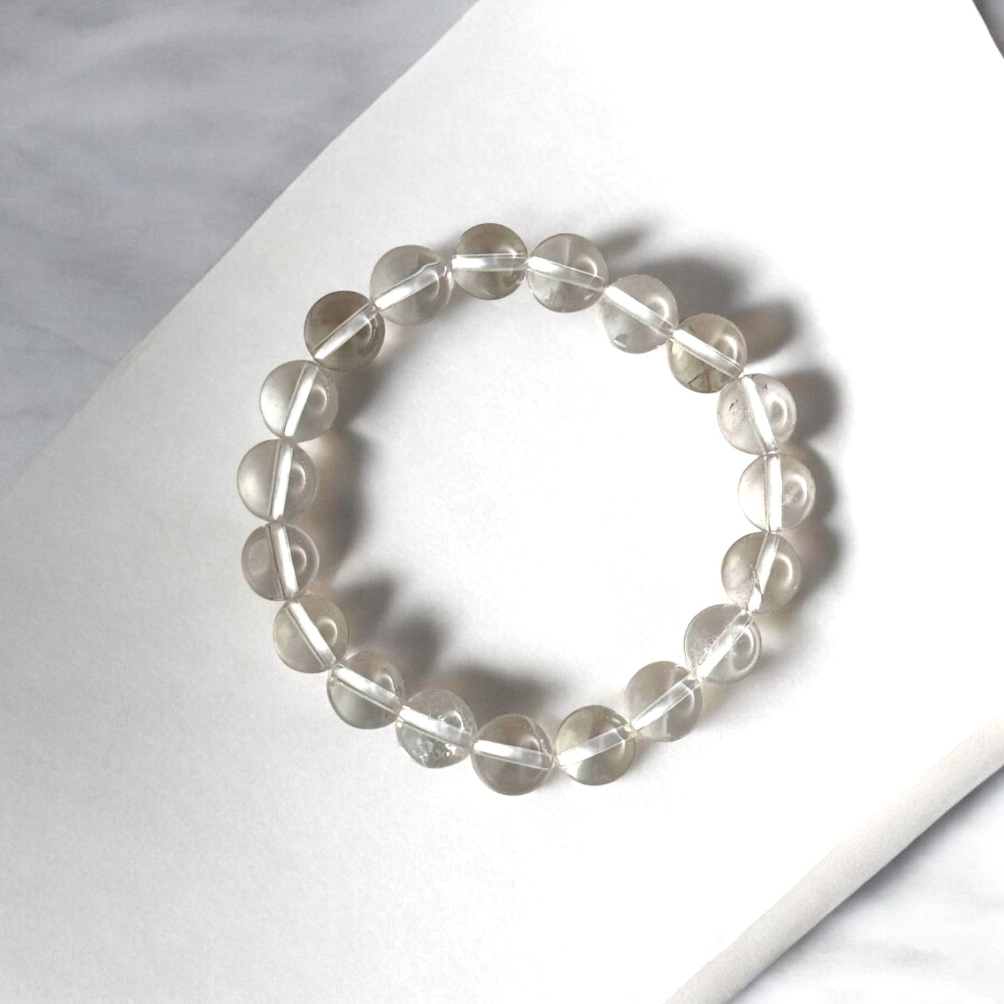 Clear Quartz Crystal Beaded Bracelets