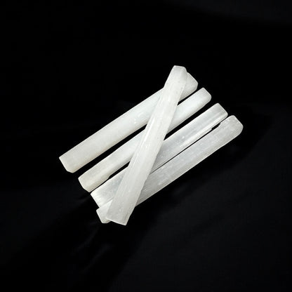 Selenite Crystal Rough Sticks Pack