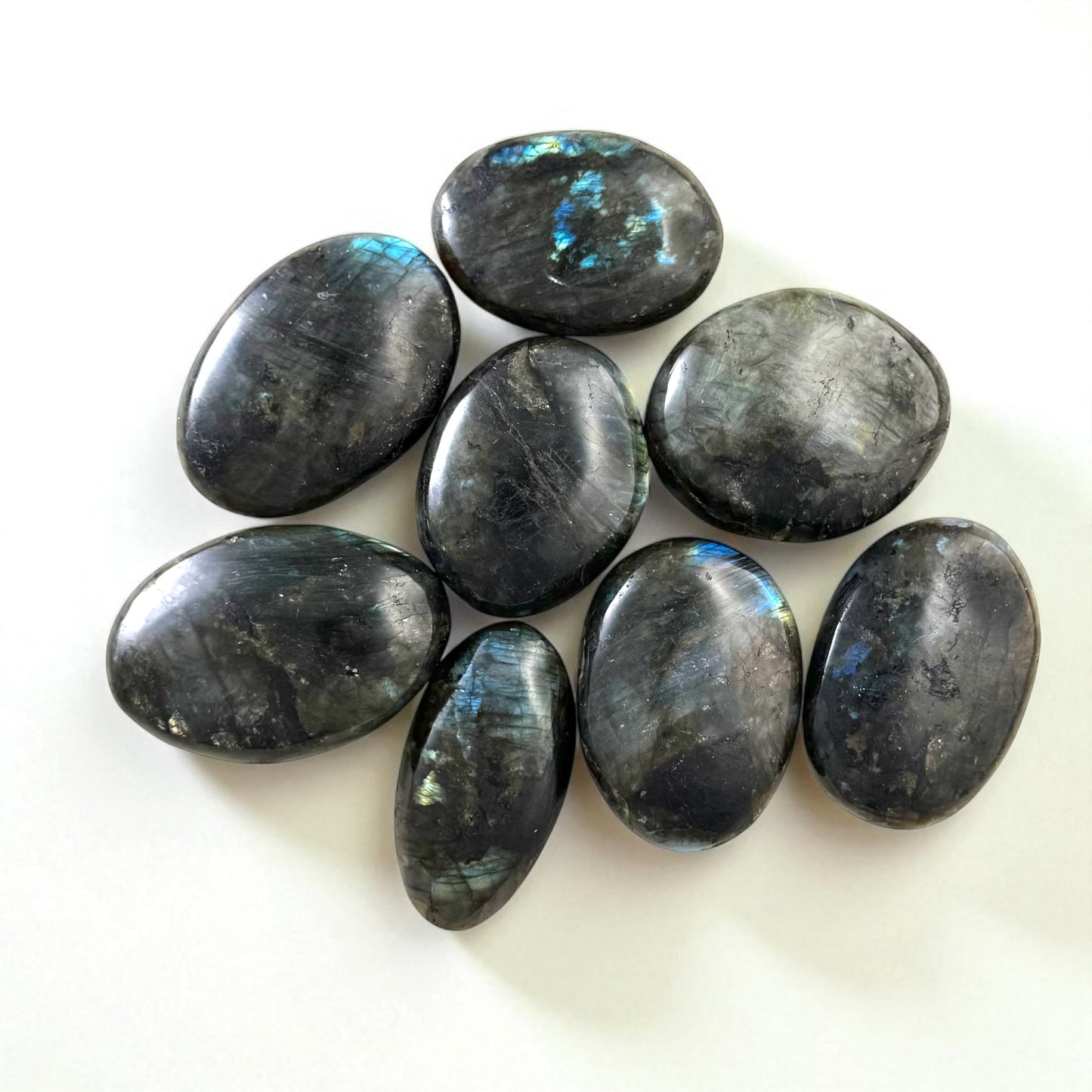 Labradorite Crystal Palm Stones