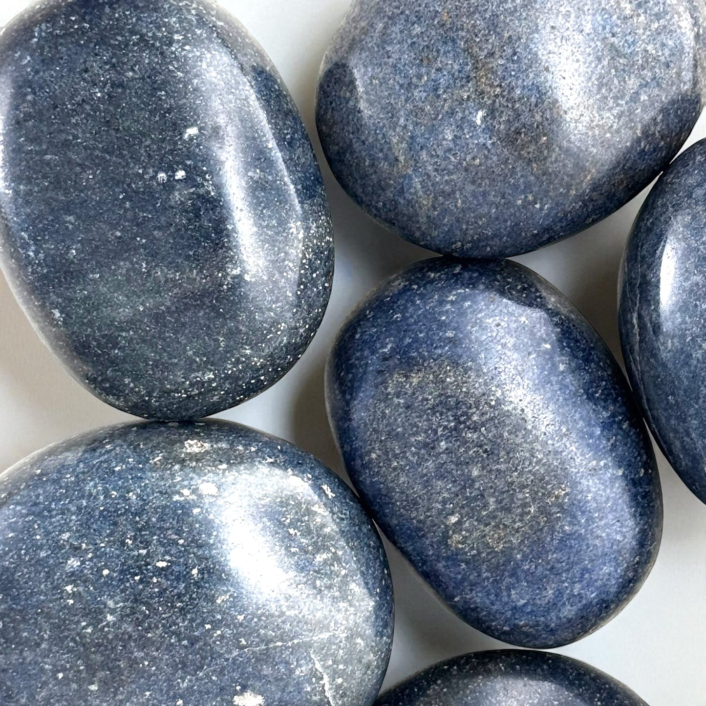 Dumortierite Crystal Palm Stones