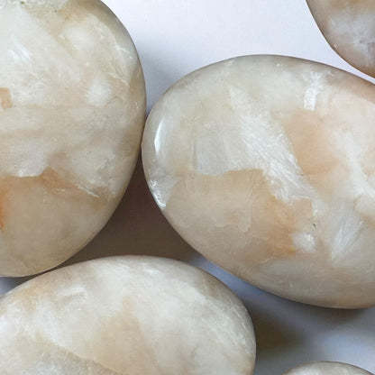 Stilbite Crystal Palm Stones