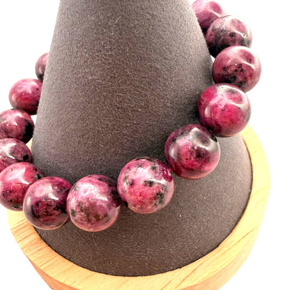 Ruby Crystal Beaded Bracelets
