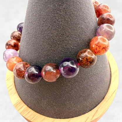 Strawberry Amethyst Crystal Beaded Bracelets
