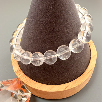 Girasol Clear Quartz Crystal Beaded Bracelets
