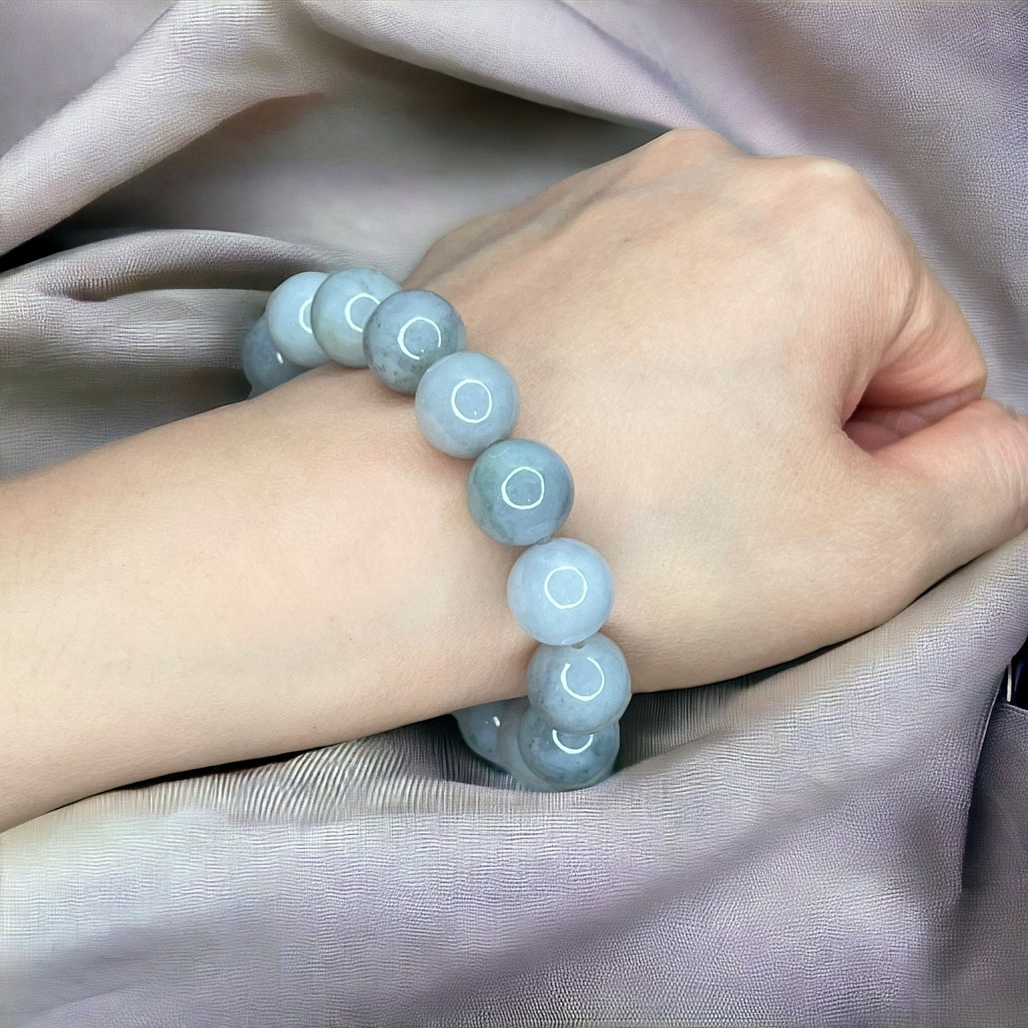 Burmese Jade Beaded Bracelet