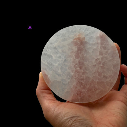 Selenite Crystal Plate Round