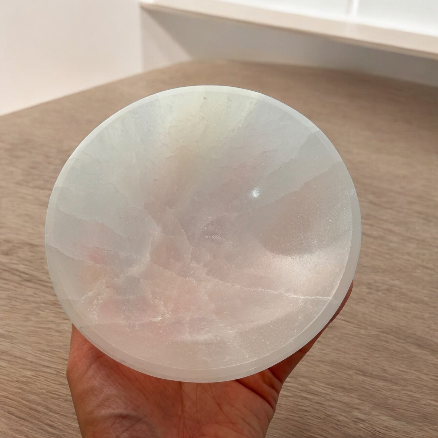 Selenite Bowl Round (L)